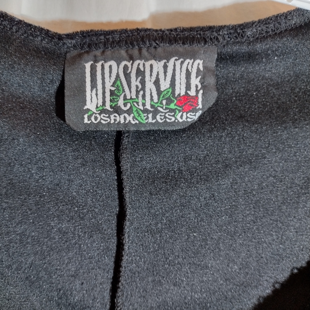 Lip Service Lace-up Top Size M  TRIPP NYC ROYAL BONES - Picture 10 of 13